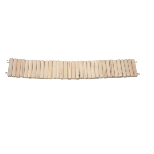Hamster Leiter Brücke,Holzzaun,Flexible Biegbare Holzbrücke,Hölzerner Kletterspielzeug Spielzeug Für Meerschweinchen Ratten Rennmäuse Maus,Natürliches Versteck Kleintiere,Holzfarbe,6X40CM Hamster Leiter Brücke,Holzzaun,Flexible Biegbare Holzbrücke,Hölzerner Kletterspielzeug Spielzeug Für Meerschweinchen Ratten Rennmäuse Maus,Natürliches Versteck Kleintiere,Holzfarbe,6X40CM von Whakano
