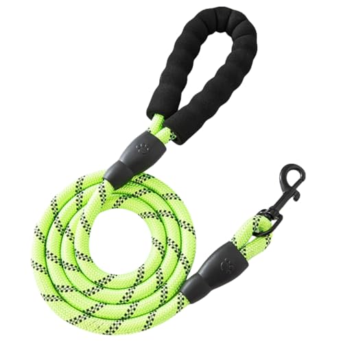 Hundeleine für Hunde,rutschfeste Explosionssichere Laufleine mit Abschließbarem Karabiner & Gepolsterter Handschlaufe,Starke Trainingsleine für Kleine Mittlere Große Hunde,Grün,3mx0,8CM Hundeleine für Hunde,rutschfeste Explosionssichere Laufleine mit Abschließbarem Karabiner & Gepolsterter Handschlaufe,Starke Trainingsleine für Kleine Mittlere Große Hunde,Grün,3mx0,8CM von Whakano