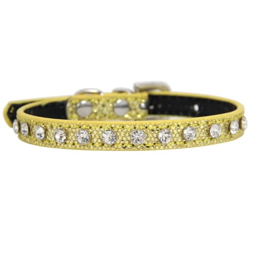 Katzenhalsband mit Strass,Verstellbares Haustier Halsband,PU Leder Katzenhalsbänder Hundehalsband,langlebige Halsbänder Geeignet für kleine Rassen,Hunde,Katzen,Welpen,Kätzchen,Gold,1,5x37cm Katzenhalsband mit Strass,Verstellbares Haustier Halsband,PU Leder Katzenhalsbänder Hundehalsband,langlebige Halsbänder Geeignet für kleine Rassen,Hunde,Katzen,Welpen,Kätzchen,Gold,1,5x37cm von Whakano