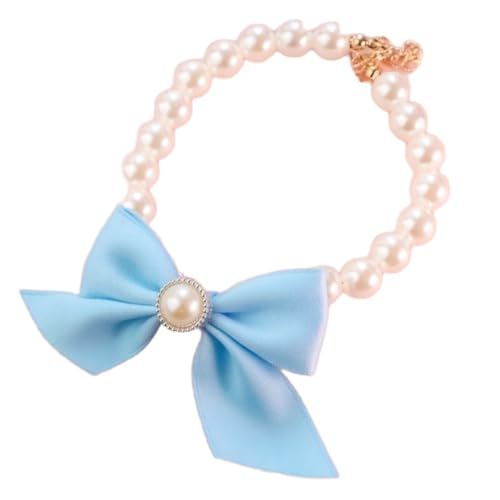 Perlen Halskette Verstellbare 2er,Haustier Halsband mit Schleife,Perlen-Anhänger,Katzen und Hunde Schmuck,Haustier-Dekoration,Geeignet für kleine Rassen,Hunde,Katzen,Welpen,Kätzchen,Blau,M Perlen Halskette Verstellbare 2er,Haustier Halsband mit Schleife,Perlen-Anhänger,Katzen und Hunde Schmuck,Haustier-Dekoration,Geeignet für kleine Rassen,Hunde,Katzen,Welpen,Kätzchen,Blau,M von Whakano