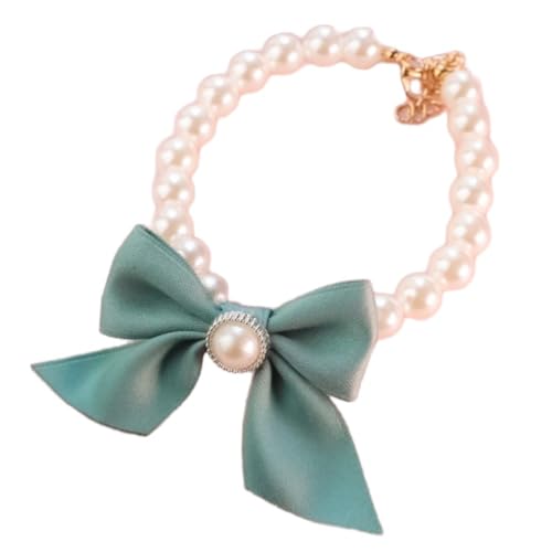 Perlen Halskette Verstellbare 2er,Haustier Halsband mit Schleife,Perlen-Anhänger,Katzen und Hunde Schmuck,Haustier-Dekoration,Geeignet für kleine Rassen,Hunde,Katzen,Welpen,Kätzchen,Grün,L Perlen Halskette Verstellbare 2er,Haustier Halsband mit Schleife,Perlen-Anhänger,Katzen und Hunde Schmuck,Haustier-Dekoration,Geeignet für kleine Rassen,Hunde,Katzen,Welpen,Kätzchen,Grün,L von Whakano