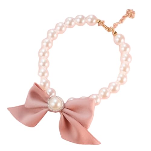 Perlen Halskette Verstellbare 2er,Haustier Halsband mit Schleife,Perlen-Anhänger,Katzen und Hunde Schmuck,Haustier-Dekoration,Geeignet für kleine Rassen,Hunde,Katzen,Welpen,Kätzchen,Rosa,L Perlen Halskette Verstellbare 2er,Haustier Halsband mit Schleife,Perlen-Anhänger,Katzen und Hunde Schmuck,Haustier-Dekoration,Geeignet für kleine Rassen,Hunde,Katzen,Welpen,Kätzchen,Rosa,L von Whakano