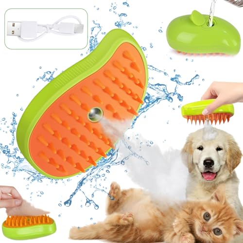 KatzenbüRste mit Dampf,3-In-1 Dampfbürste Katze Grün Steamy Brush Katze Dampfbürste für Katzen mit Spray Katzenbürste mit Wasser Katzen Dampfbürste Pflegebürste für Katzen und Hunde zur Haarentfernung KatzenbüRste mit Dampf,3-In-1 Dampfbürste Katze Grün Steamy Brush Katze Dampfbürste für Katzen mit Spray Katzenbürste mit Wasser Katzen Dampfbürste Pflegebürste für Katzen und Hunde zur Haarentfernung von Whaline