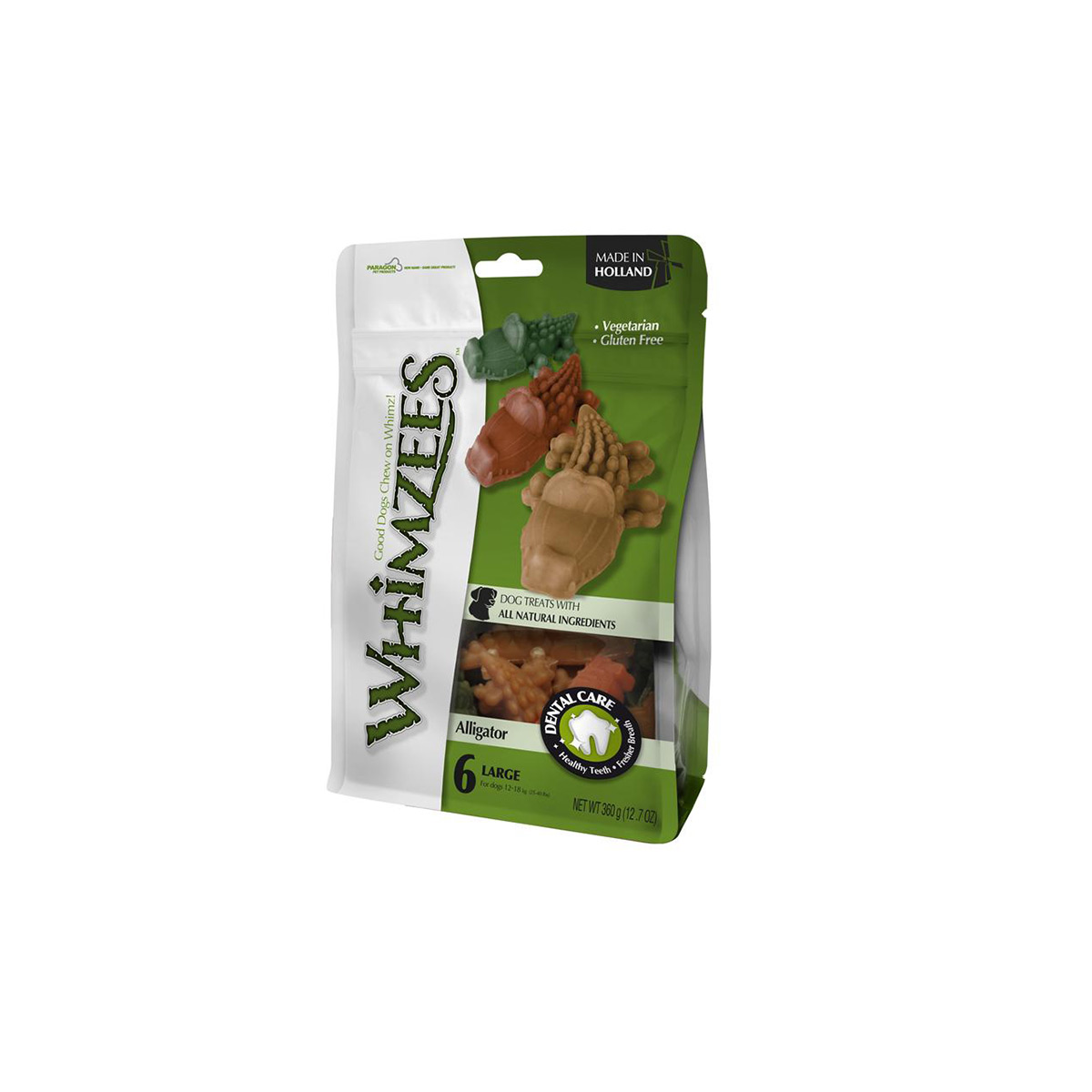 Whimzees Snack Alligator L 6x60g von Whimzees