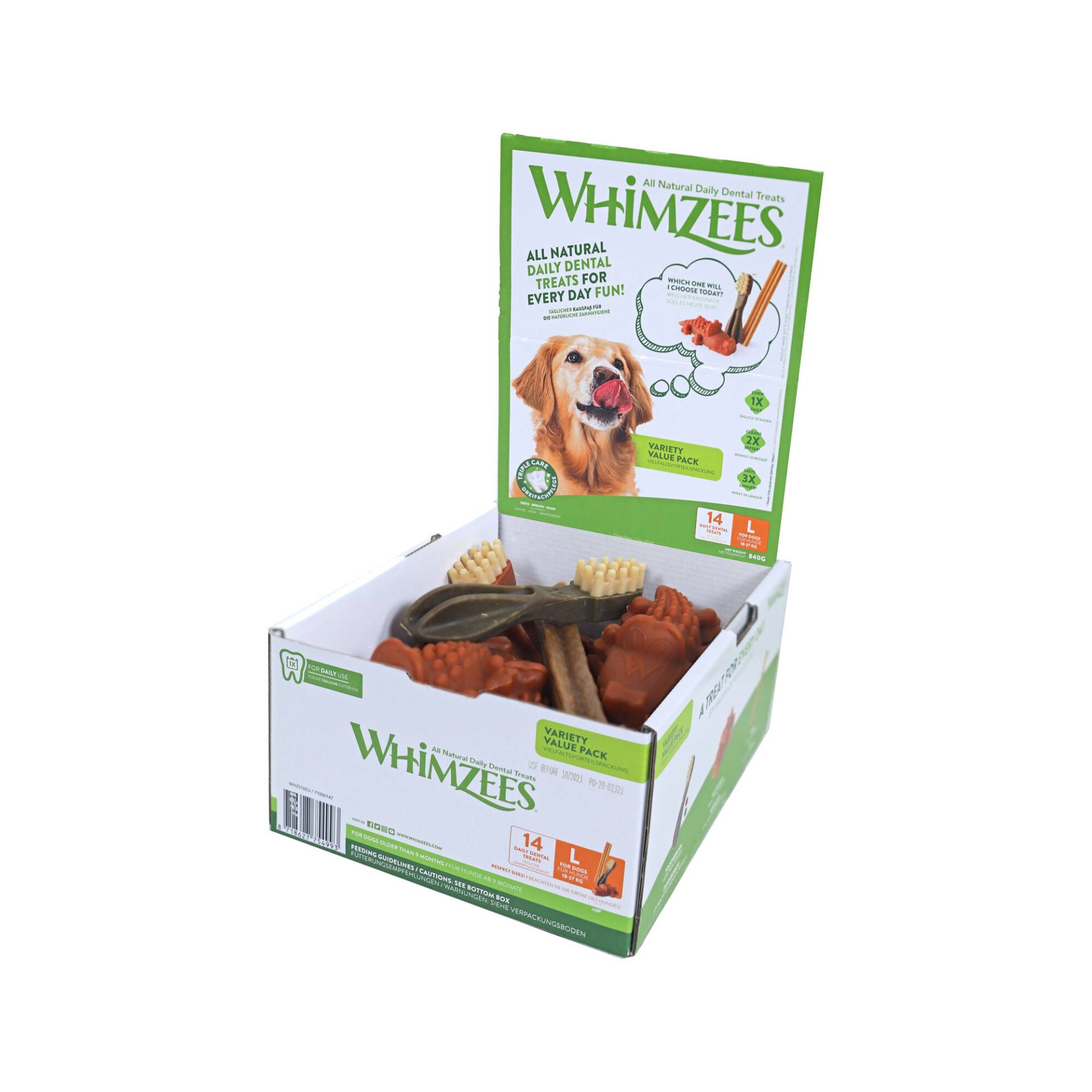 Whimzees Variety Box - S - 56 Stück von Whimzees