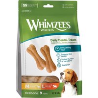 Whimzees by Wellness Ricebones - M/L: für mittelgroße & große Hunde (12-27 kg, 9 Stück) von Whimzees