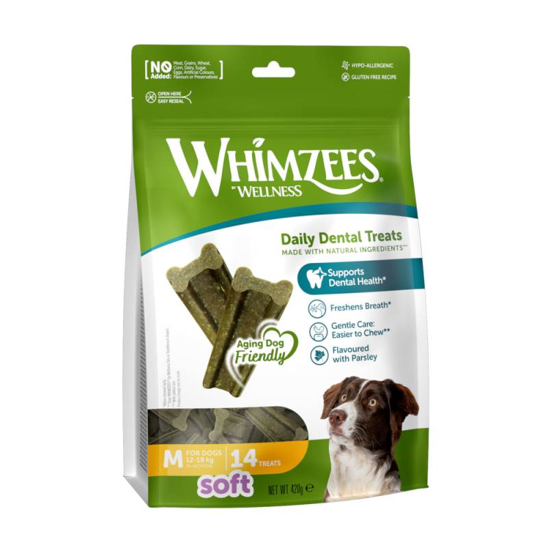 Whimzees by Wellness Soft Snacks - Sparpaket: 2 x Größe M Whimzees by Wellness Soft Snacks - Sparpaket: 2 x Größe M von Whimzees