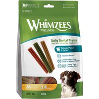 Whimzees by Wellness Stix für Hunde - M: für mittelgroße Hunde (12 - 18 kg, 14 Stück) von Whimzees