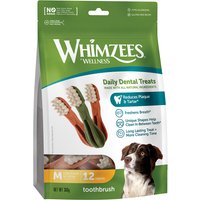 Whimzees by Wellness Toothbrush - M: für mittelgroße Hunde (12-18 kg, 12 Stück) von Whimzees