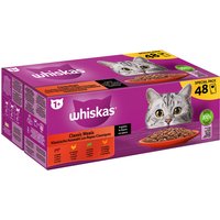 Jumbopack Whiskas 1+ Adult Frischebeutel 144 x 85 g - Klassische Auswahl in Sauce von Whiskas