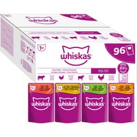 Jumbopack Whiskas 1+ Adult Frischebeutel 96 x 85 g - Klassische Auswahl in Sauce von Whiskas