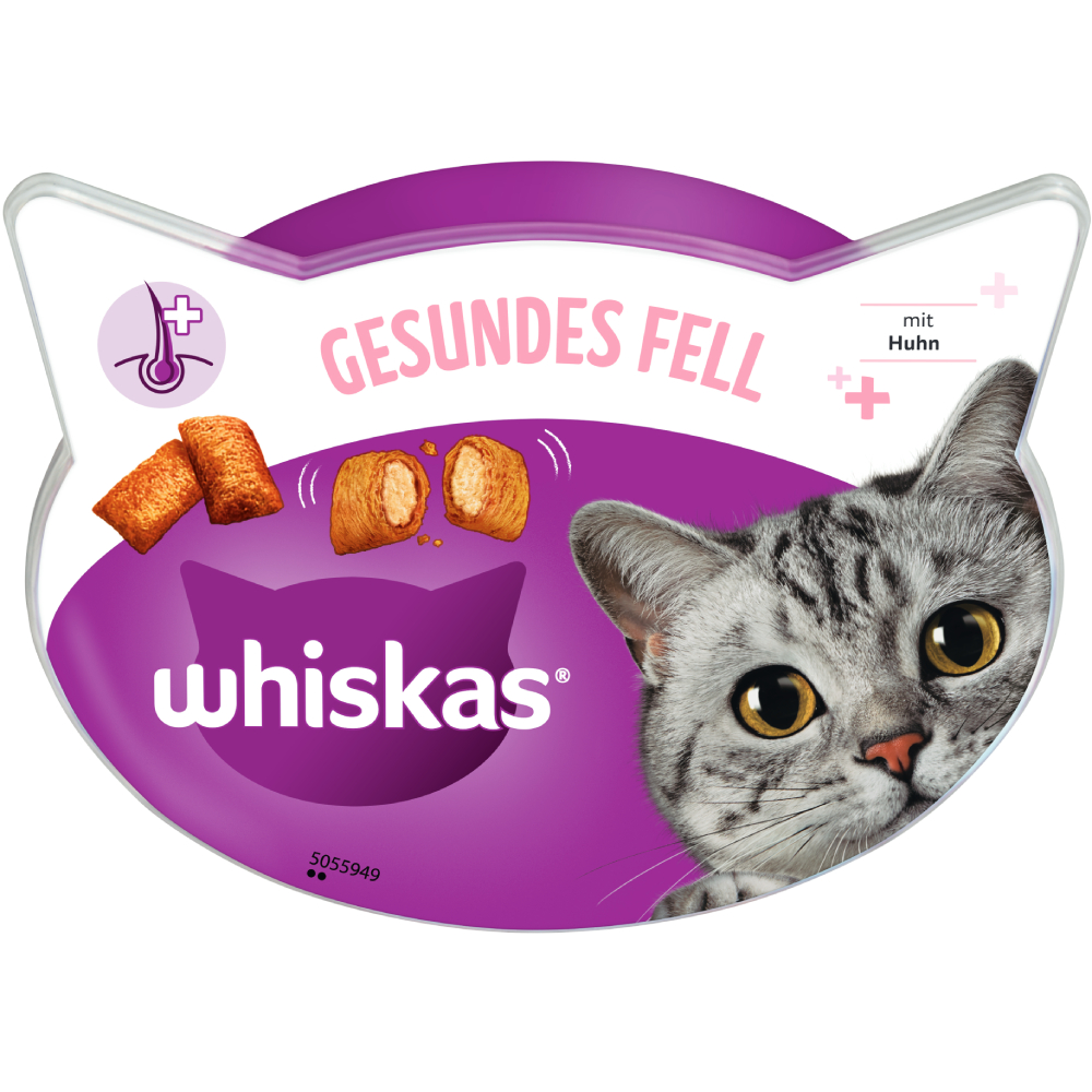 Sparpaket Whiskas Snacks - Gesundes Fell (8 x 50 g) von Whiskas