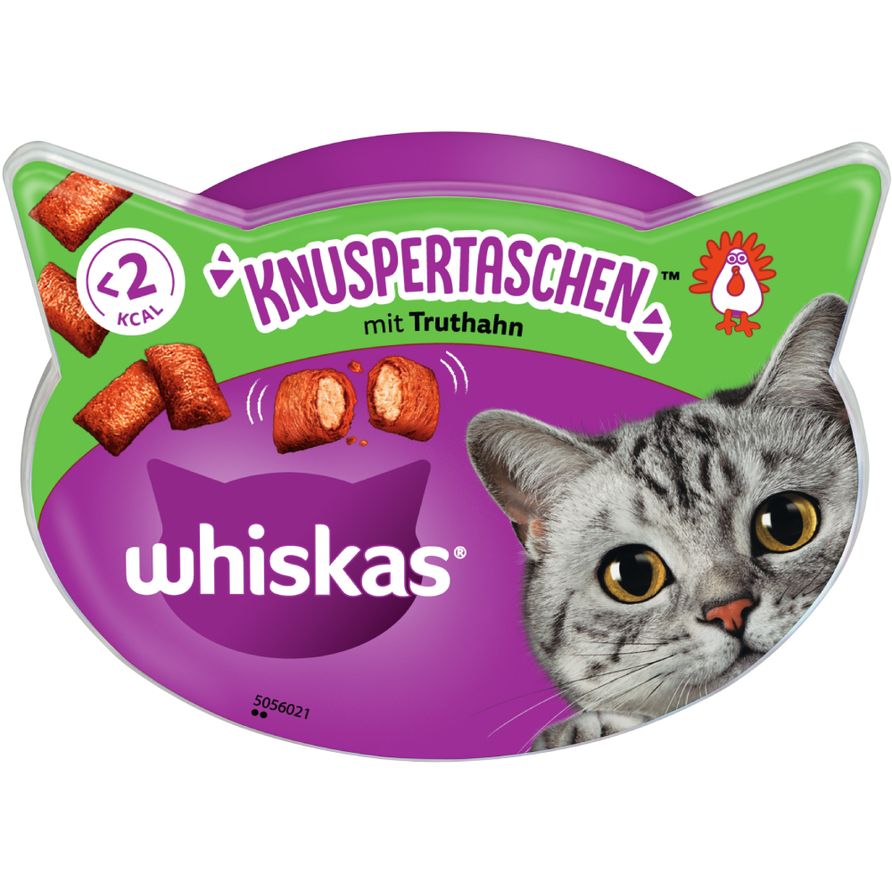 Sparpaket Whiskas Snacks - Knuspertaschen Pute (8 x 60 g) von Whiskas
