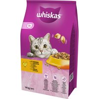 Sparpaket Whiskas Trockenfutter - 1+ Huhn (2 x 14 kg) von Whiskas
