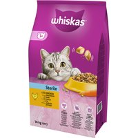 Sparpaket Whiskas Trockenfutter - 1+ Sterile Huhn (2 x 14 kg) von Whiskas