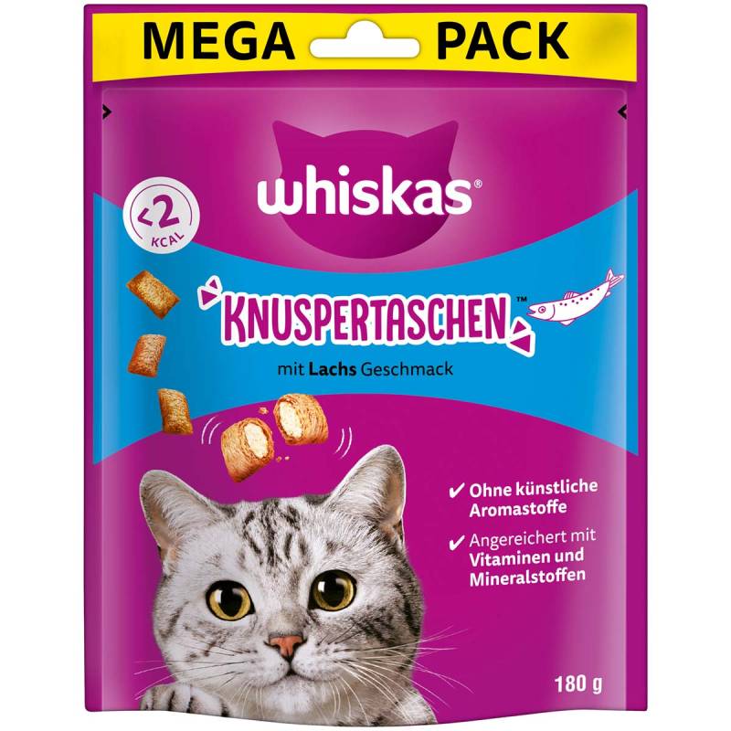Whiskas Mega Pack Knuspertaschen mit Lachs 180g von Whiskas