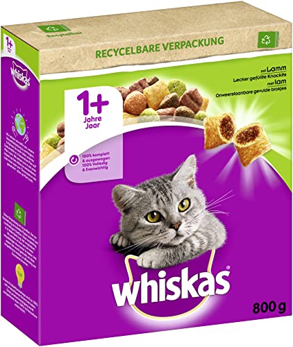 WHISKAS® Karton Trocken 1+ mit Lamm 5 x 800g von Whiskas