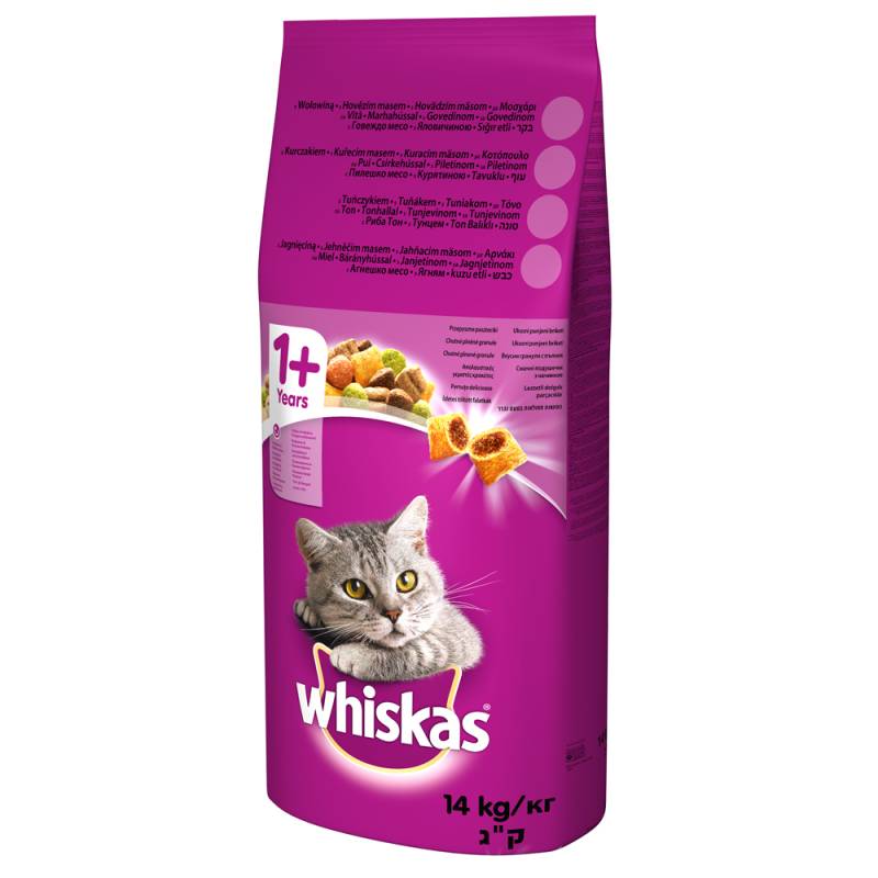 Whiskas 1+ Rind - Sparpaket: 2 x 14 kg von Whiskas