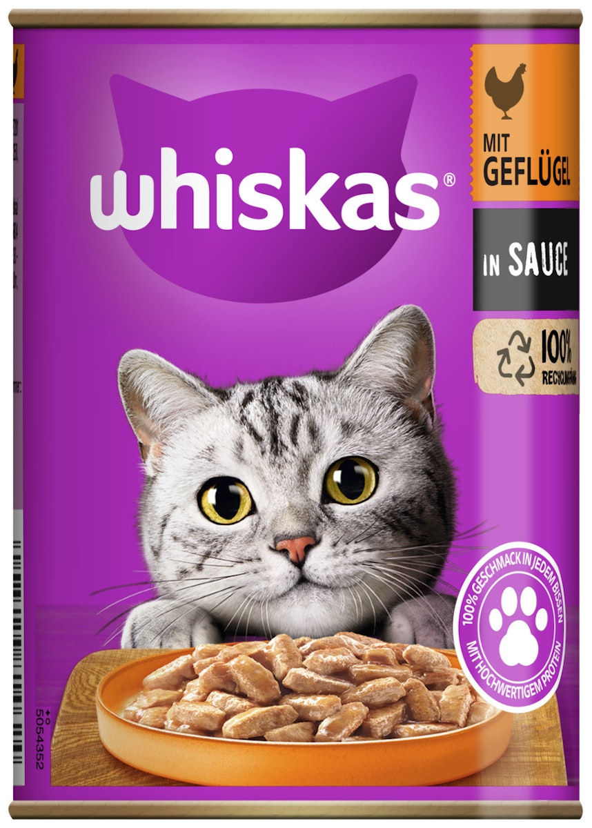 Whiskas 1+ Terrine in Sauce 400 Gramm Katzennassfutter von Whiskas