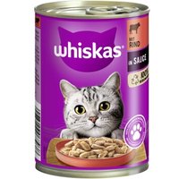 Whiskas Adult 1+ Sauce 12x400g Rind von Whiskas