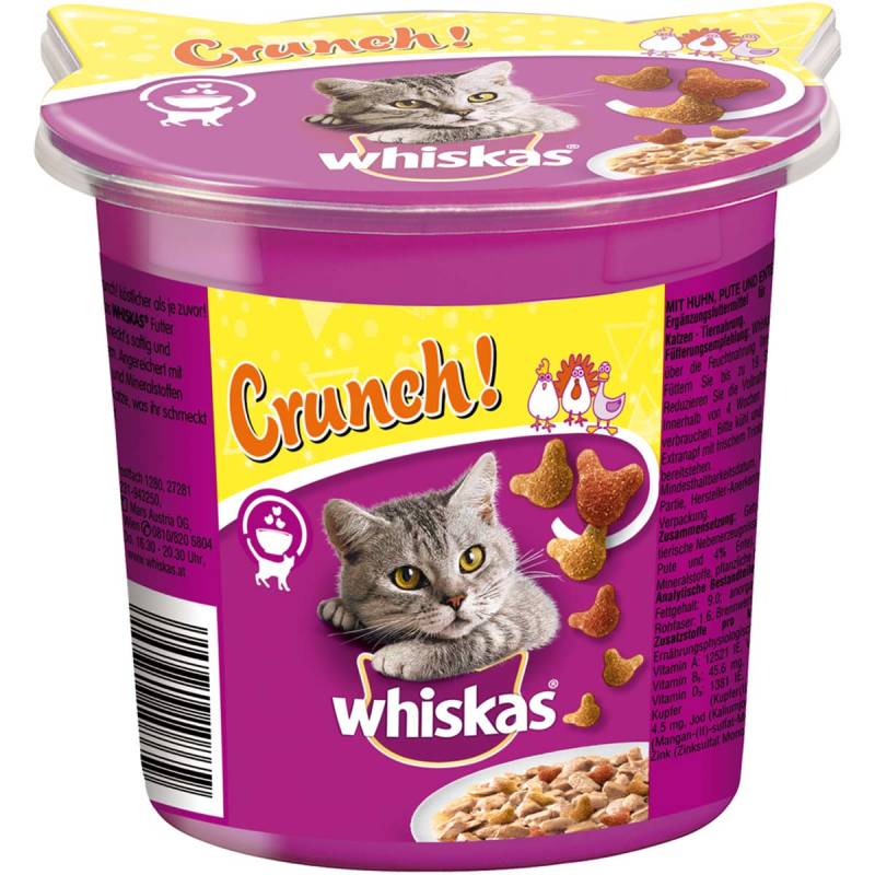 Whiskas Crunch mit Huhn, Truthahn & Ente 4x100g von Whiskas
