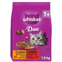 Whiskas Duo Trockenfutter Katze, Adult 1+, Thunfisch und Huhn 1,9 kg von Whiskas