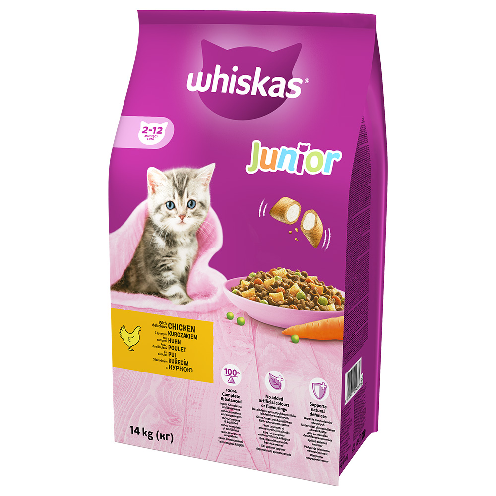 Whiskas Junior Huhn - Sparpaket: 2 x 14 kg von Whiskas