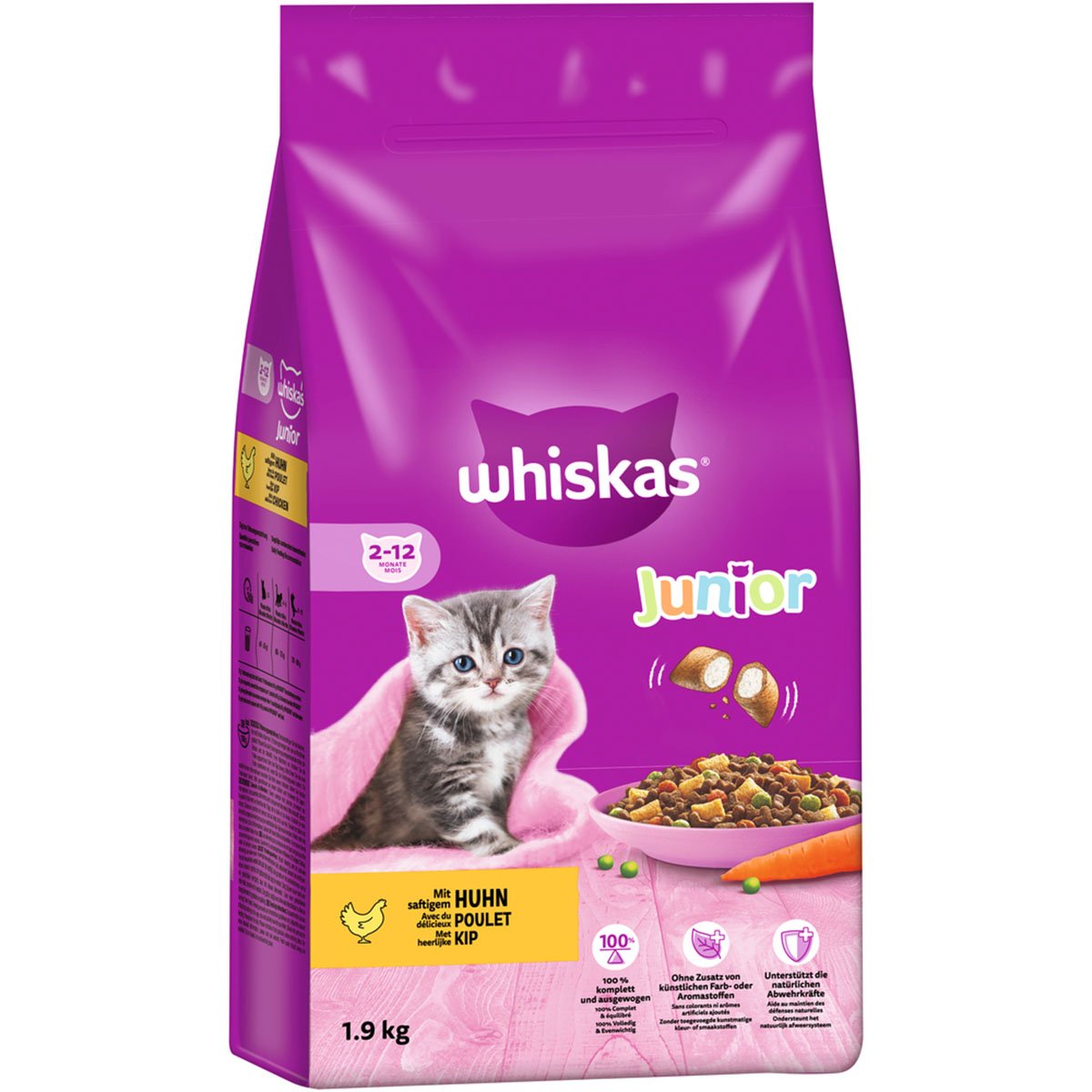 Whiskas Junior mit Huhn 1,9kg Whiskas Junior mit Huhn 1,9kg von Whiskas