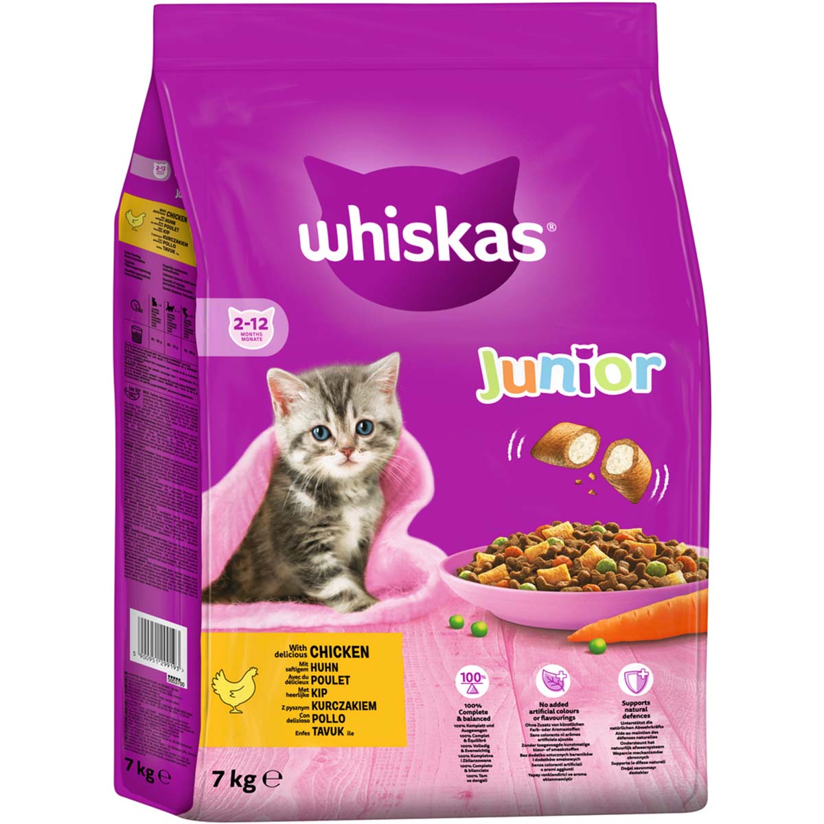 Whiskas Junior mit Huhn 7kg von Whiskas
