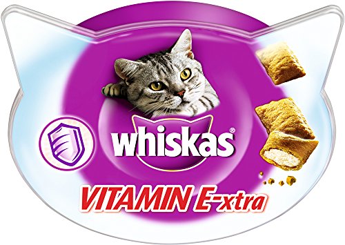 Whiskas Knusper-Taschen Vitamin E-XTRA, 8er Pack (8 x 50 g) von Whiskas