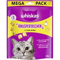 Whiskas Knuspertaschen Mega Pack 180g Huhn & Käse von Whiskas