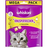 Whiskas Knuspertaschen Mega Pack 180g Huhn und Käse von Whiskas