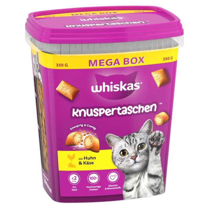 Whiskas Knuspertaschen - Sparpaket: Huhn & Käse 2 x 350 g Whiskas Knuspertaschen - Sparpaket: Huhn & Käse 2 x 350 g von Whiskas