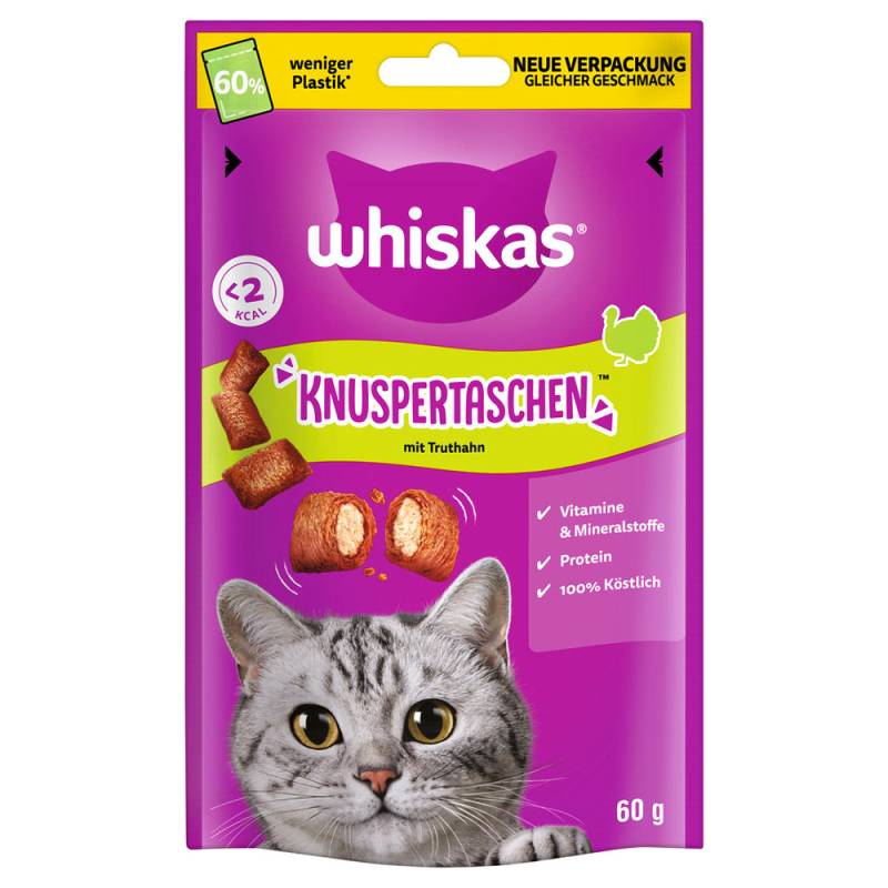 Whiskas Knuspertaschen - Sparpaket: Truthahn 6 x 60 g von Whiskas