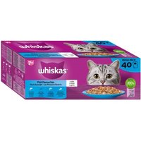 Whiskas Mega Pack 7+ Fisch Auswahl in Gelee 40 x 85g von Whiskas