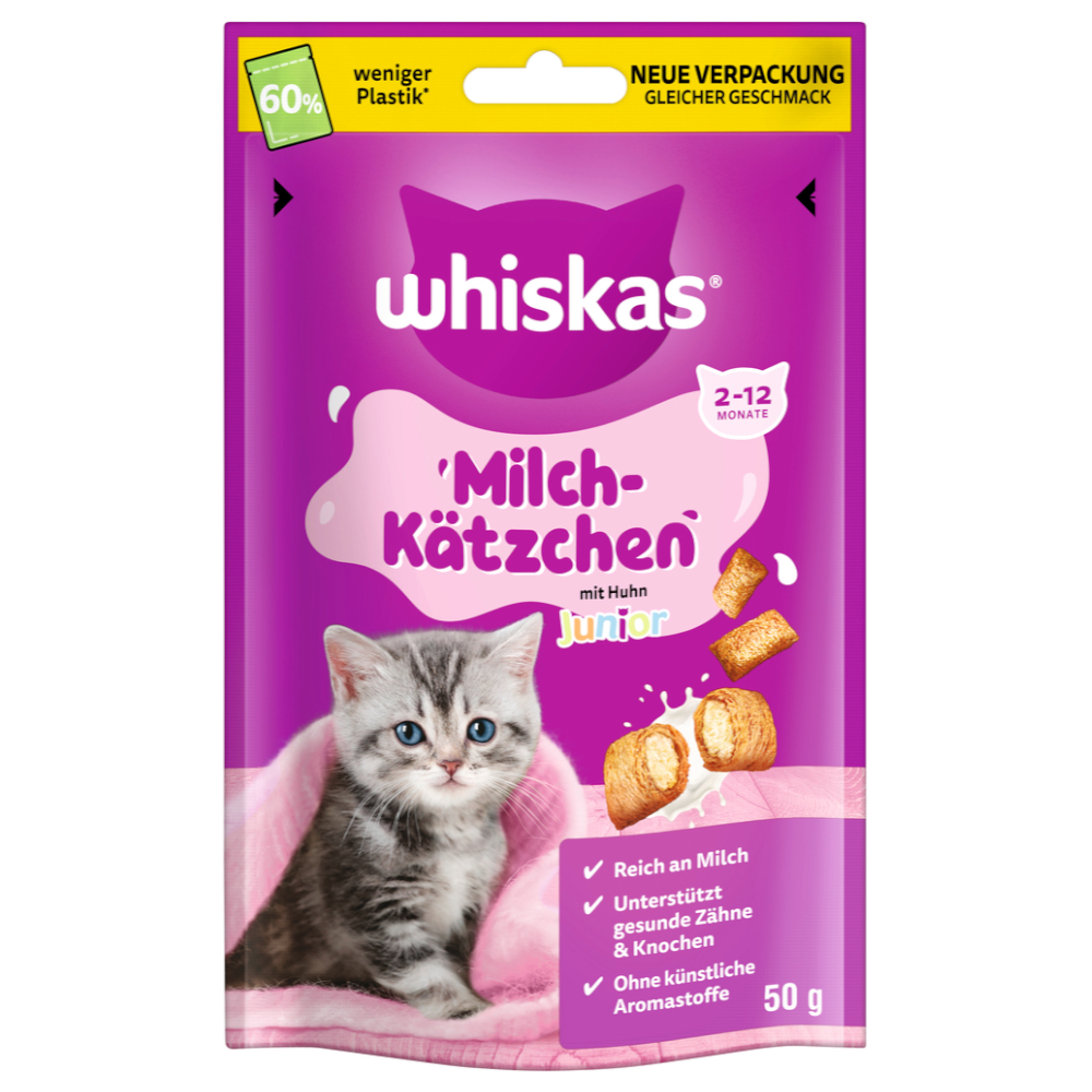 Whiskas Milch-Kätzchen - Sparpaket: 6 x 50 g Whiskas Milch-Kätzchen - Sparpaket: 6 x 50 g von Whiskas