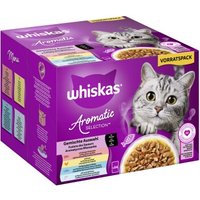 Whiskas Nassfutter Katze Adult, Multipack, 1+ Gemischte Auswahl, in Sauce 24x85 g von Whiskas