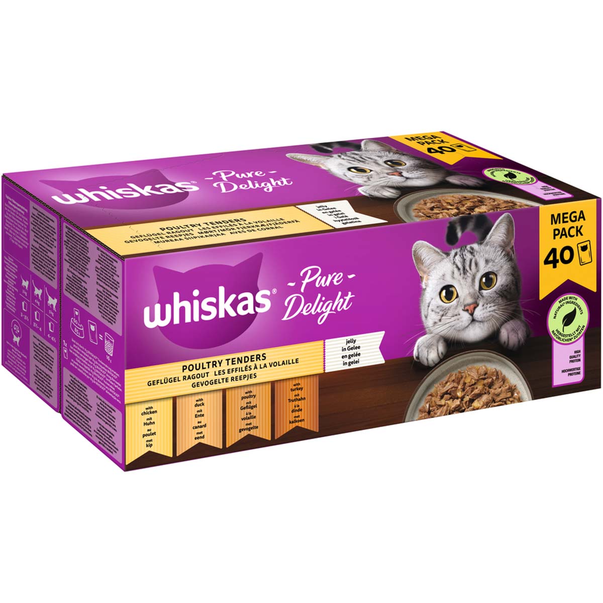 Whiskas Pure Delight Multipack Geflügel Ragout in Gelee 40x85g Whiskas Pure Delight Multipack Geflügel Ragout in Gelee 40x85g von Whiskas