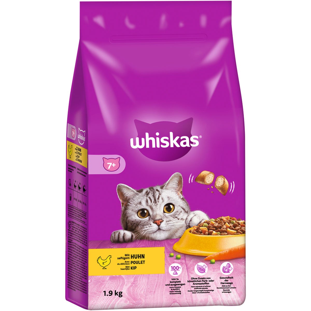 Whiskas Senior 7+ mit Huhn 1,9kg von Whiskas