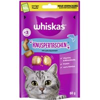 Whiskas Snacks, Knuspertaschen Lachs 6x60 g Whiskas Snacks, Knuspertaschen Lachs 6x60 g von Whiskas