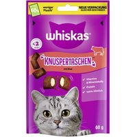 Whiskas Snacks, Knuspertaschen Rind 6x60 g Whiskas Snacks, Knuspertaschen Rind 6x60 g von Whiskas