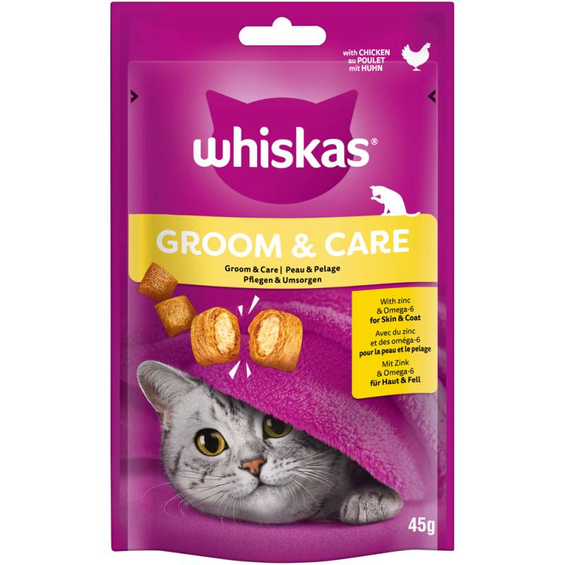Whiskas Snacks Groom & Care - Huhn (45 g) von Whiskas