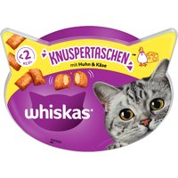 Whiskas Snacks Knuspertaschen - Huhn & Käse (8 x 60 g) von Whiskas