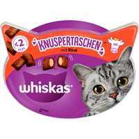 Whiskas Snacks Knuspertaschen - Rind (8 x 60 g) von Whiskas