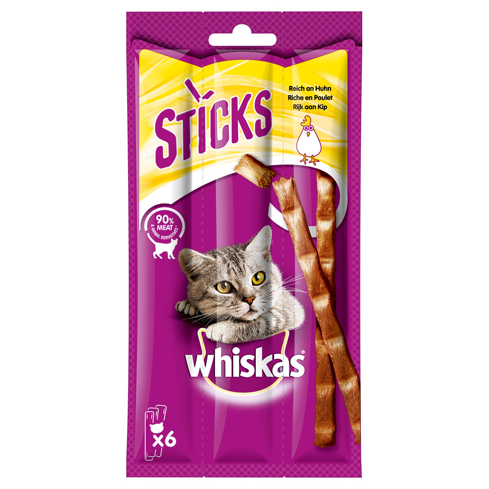 Whiskas Sticks 14 x 36 g - Reich an Huhn von Whiskas