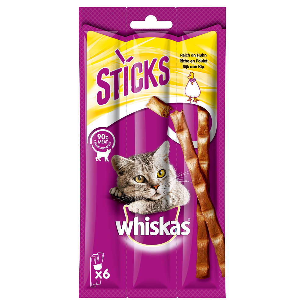 Whiskas Sticks 28 x 36 g - Reich an Huhn von Whiskas