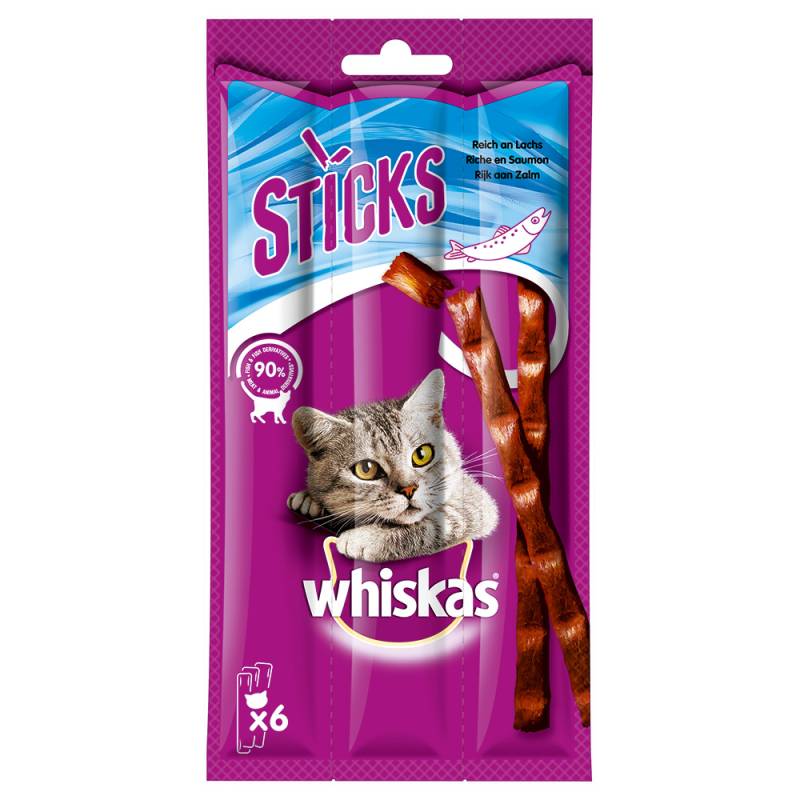 Whiskas Sticks 28 x 36 g - Reich an Lachs von Whiskas