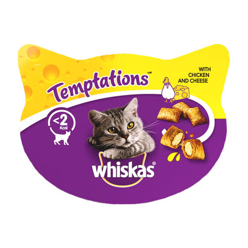 Whiskas Temptations - Huhn und Käse  - 60 Gramm von Whiskas
