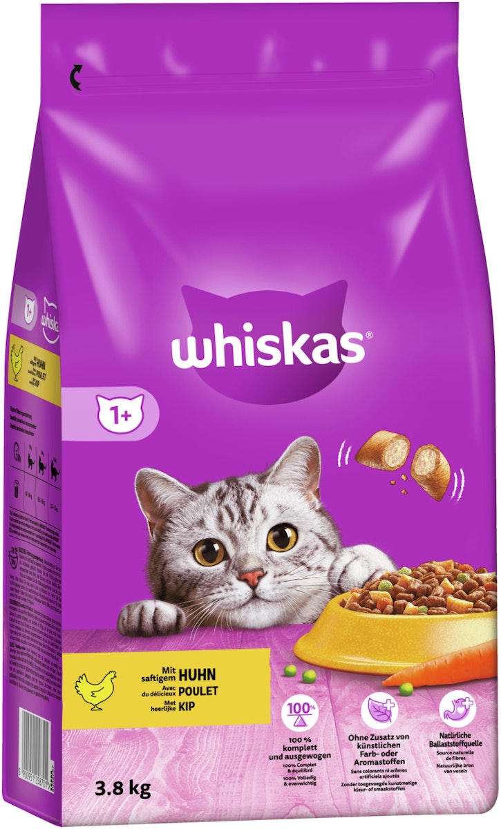 Whiskas Trocken 1+ mit Huhn Katzentrockenfutter von Whiskas