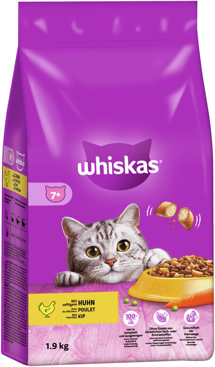 Whiskas Trocken 7+ mit Huhn Katzentrockenfutter von Whiskas